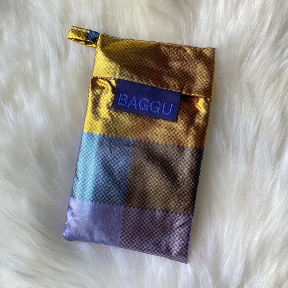 NWOT Wine Baggu - Madras Metallic (Warm Metallics) - Picture 2 of 8